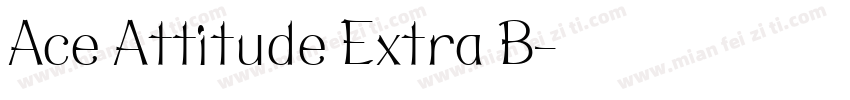 Ace Attitude Extra B字体转换